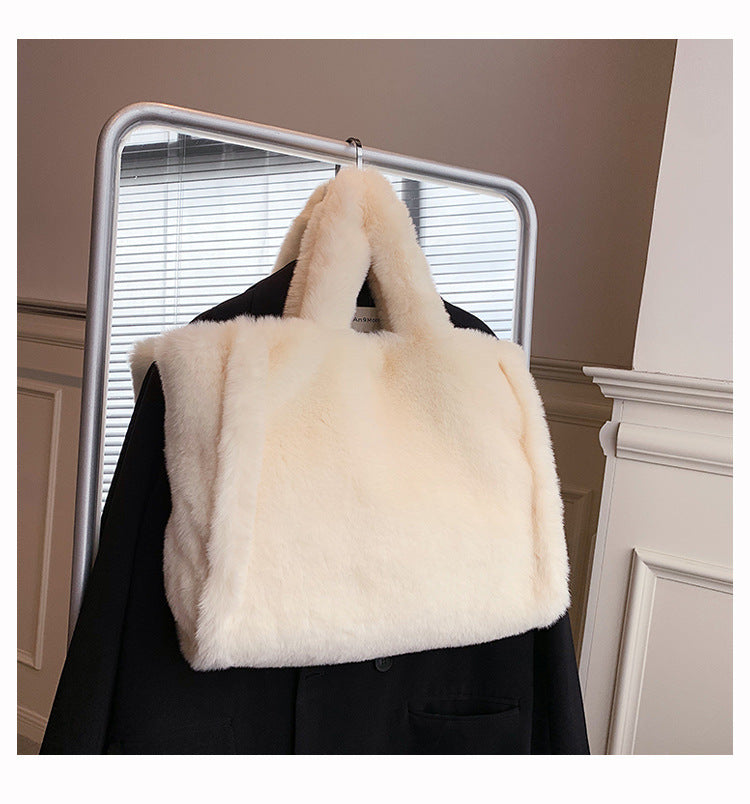 WW | Plüsch Handtasche Mit Kette Für Damen