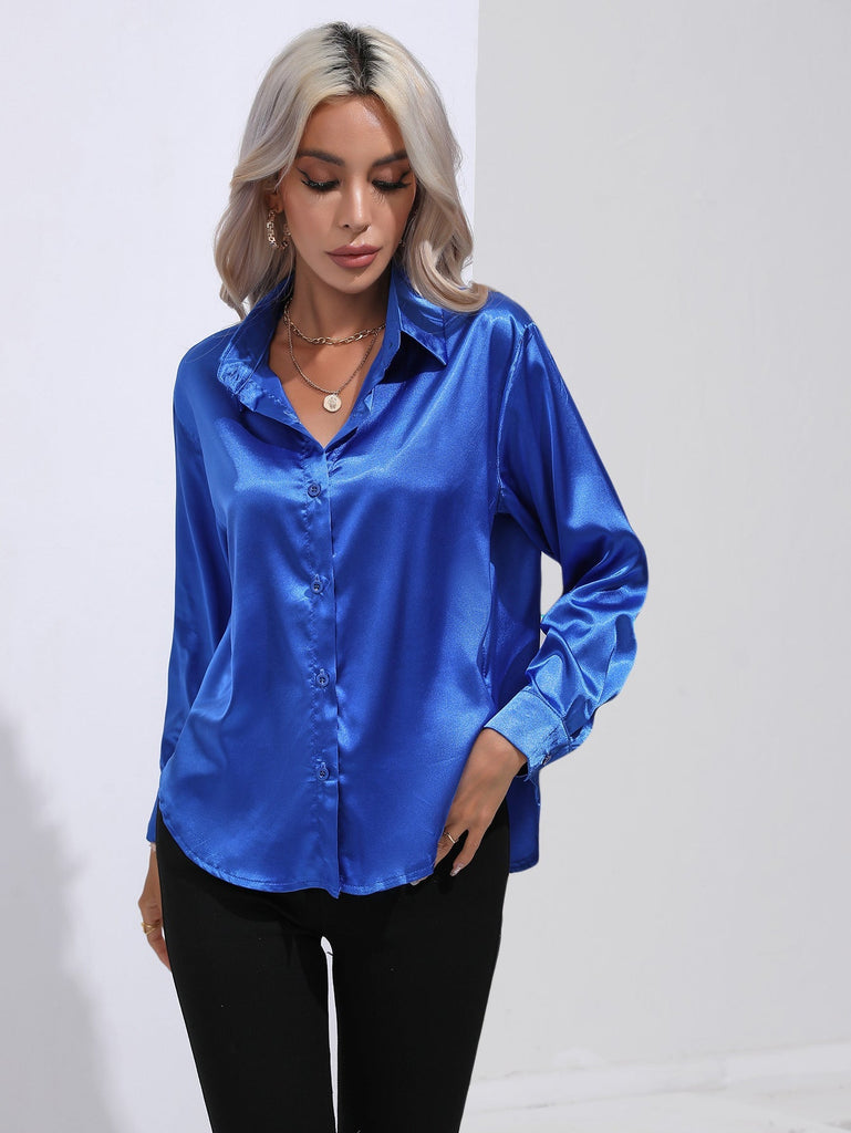 WW | Satin Hemd Für Damen