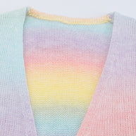 WW | Gradient Offene Vorderseite Fallendes Schulter Cardigan