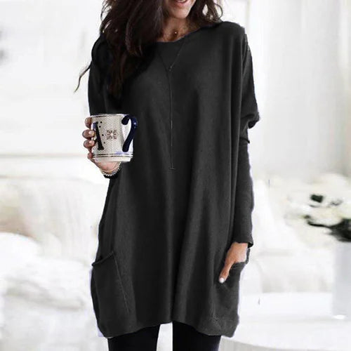 W&W Mode | Tunika mit Taschen - bequeme Damen Oversized Top