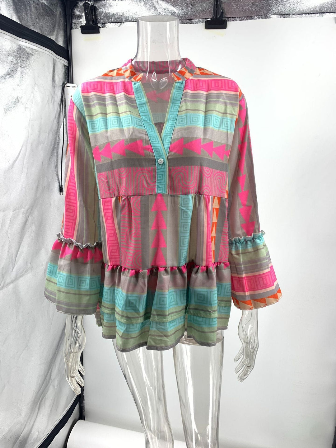W&W Mode Langarmshirt mit Print für Damen