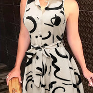 Ärmelloses Kleid für Damen