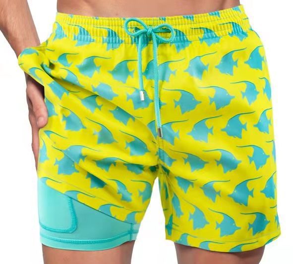 W&W Mode | Doppellagige Strandshorts Für Herren