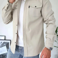 WW | Premium-Jacke mit Knopfverschluss für Herren | Stylische und bequeme Jacke