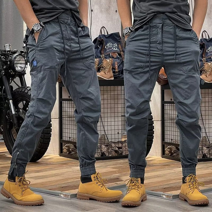 W&W Mode | Retro Herren Latzhose Mit Mehreren Taschen Und Elastischer Taille