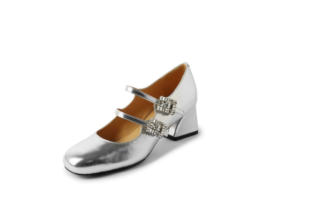 WW | Rund Kopf Chunky Absatz Niedrig Schnitt Bequeme Pumps