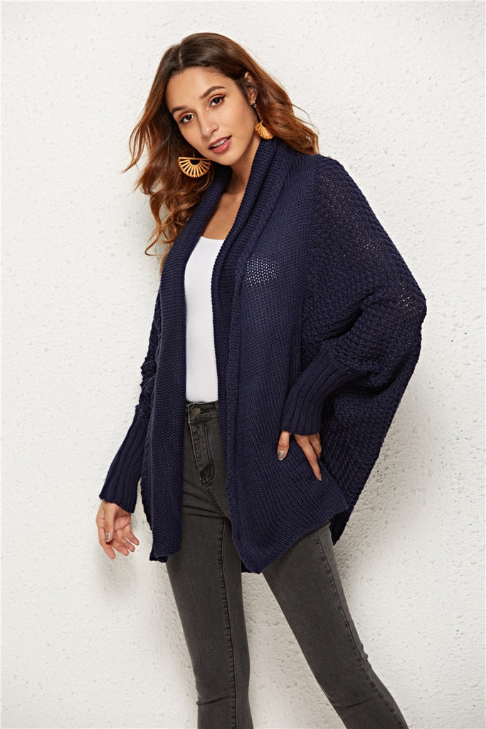 WW | Engel Flügel Offene Front Fledermausärmel Cardigan