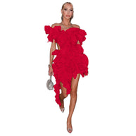 Bezauberndes asymmetrisches Kleid