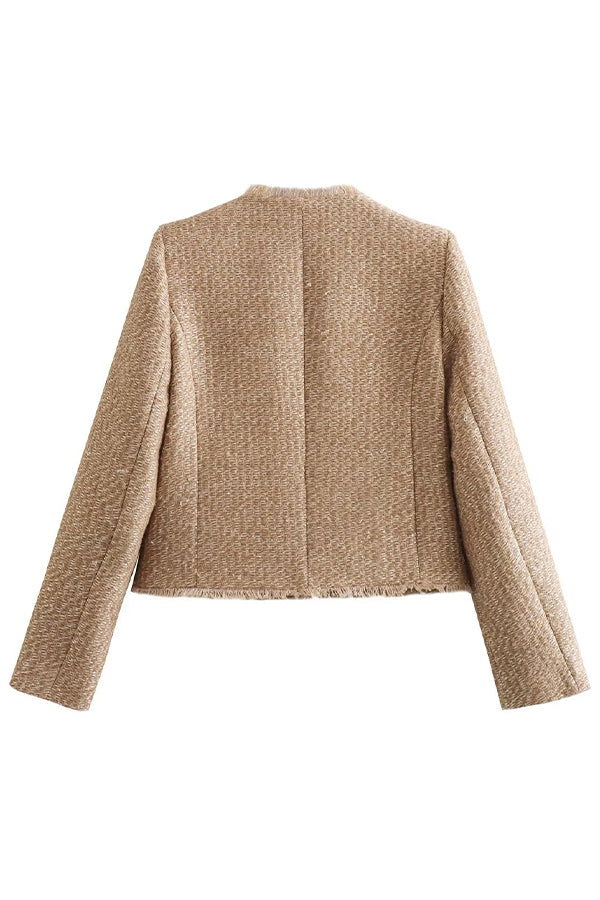 W&W Mode -  Jacke mit Rundhalsausschnitt und Knöpfen