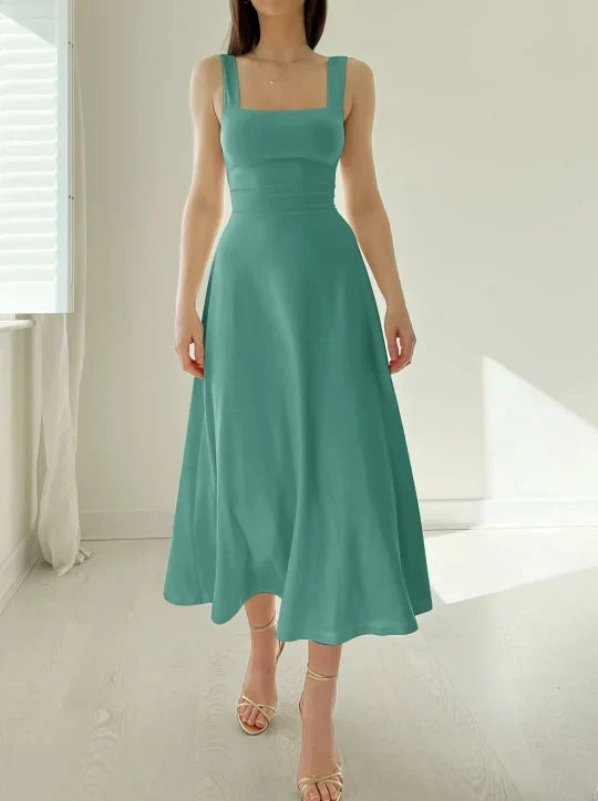 WW | Elegante Rückenfreie Maxi Kleid