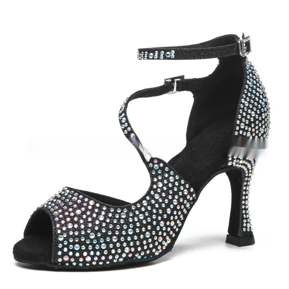WW | Frauen Latin Tanz Mittelabsatz Tanzschuhe Damen
