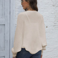 WW | Bat Sleeve Offenes Front Kurzes Cardigan