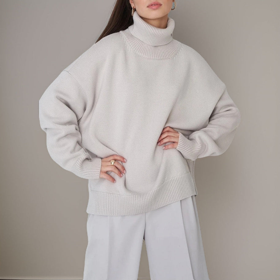 WW | Warmer Oversized Rollkragenpullover Für Den Winter