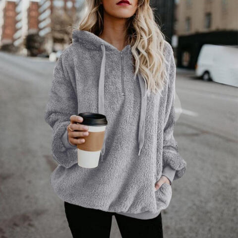 WOLFF | Casual Winter Warme Fluffy Hoodie für Frauen