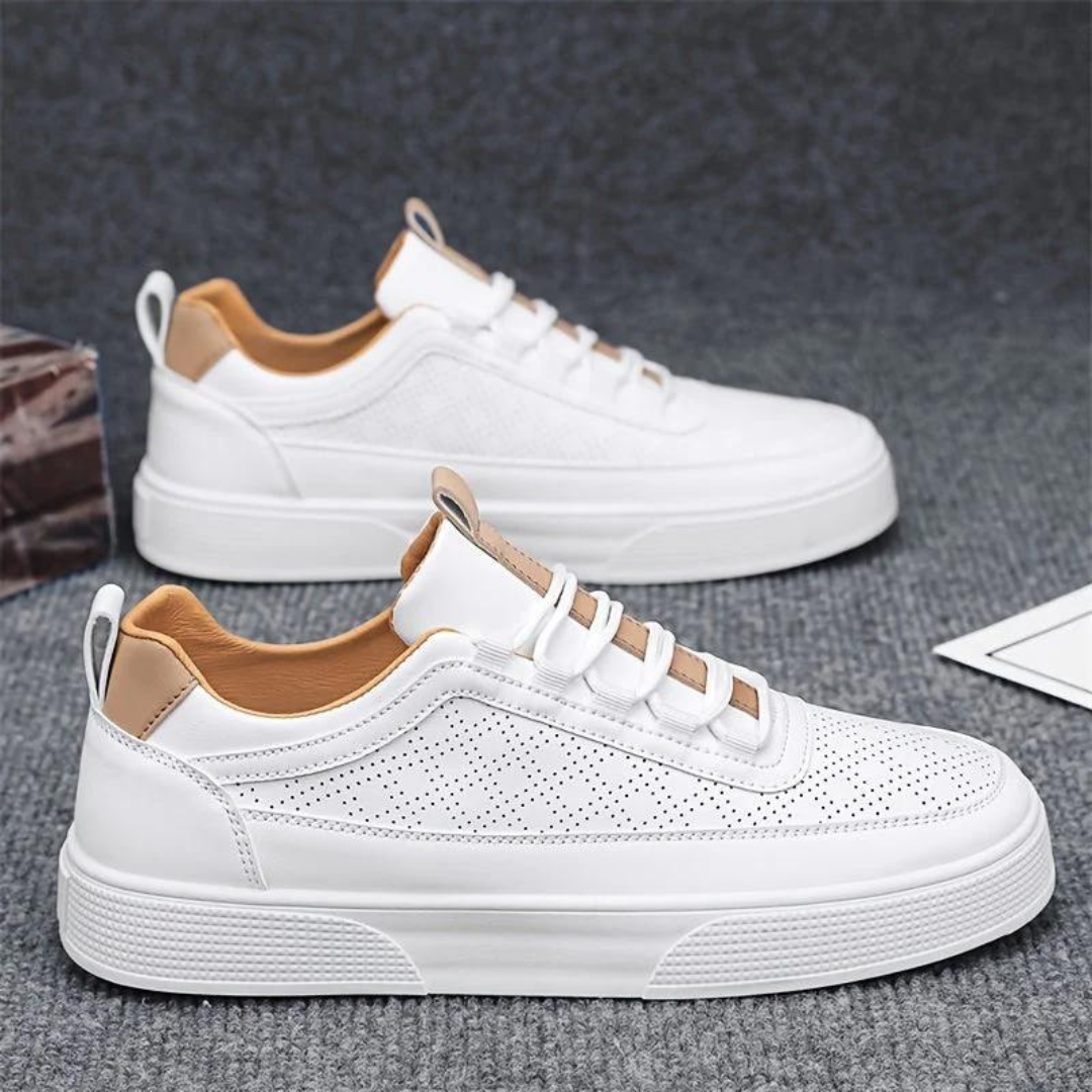 W&W Mode | Bequeme Lässig Weiße Herrenschuhe
