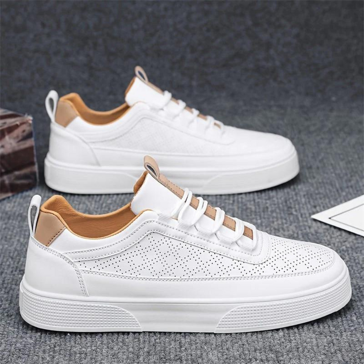 W&W Mode | Bequeme Lässig Weiße Herrenschuhe