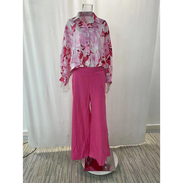 WW Damenanzug | Eleganter 2-teiliger Damenanzug mit Luxusdruck