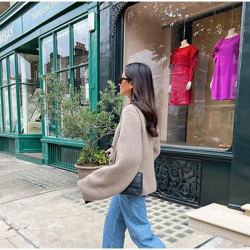 WW | Gestrickte Strickjacke