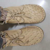 WW | Retro Künstlerisch Echtes Leder Damen Schuhe