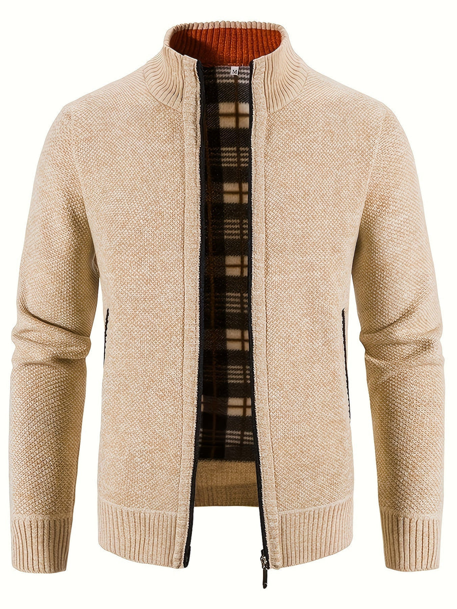 WW | urbaner Herrenmantel Warme Stehkragenjacke