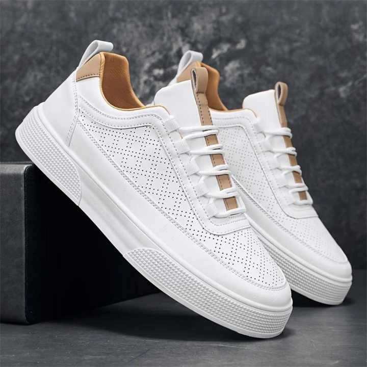 W&W Mode | Bequeme Lässig Weiße Herrenschuhe