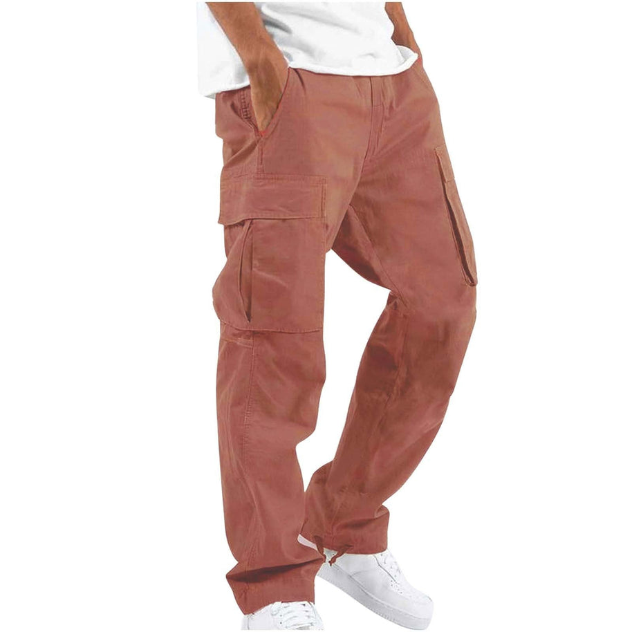 WW | Bequeme Herren Arbeitsbekleidungs Hose Mit Verstellbarem Bund Und Vielen Taschen