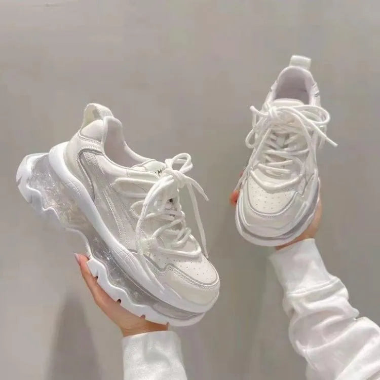 WW | Sneaker Damen mit transparentem Plateau