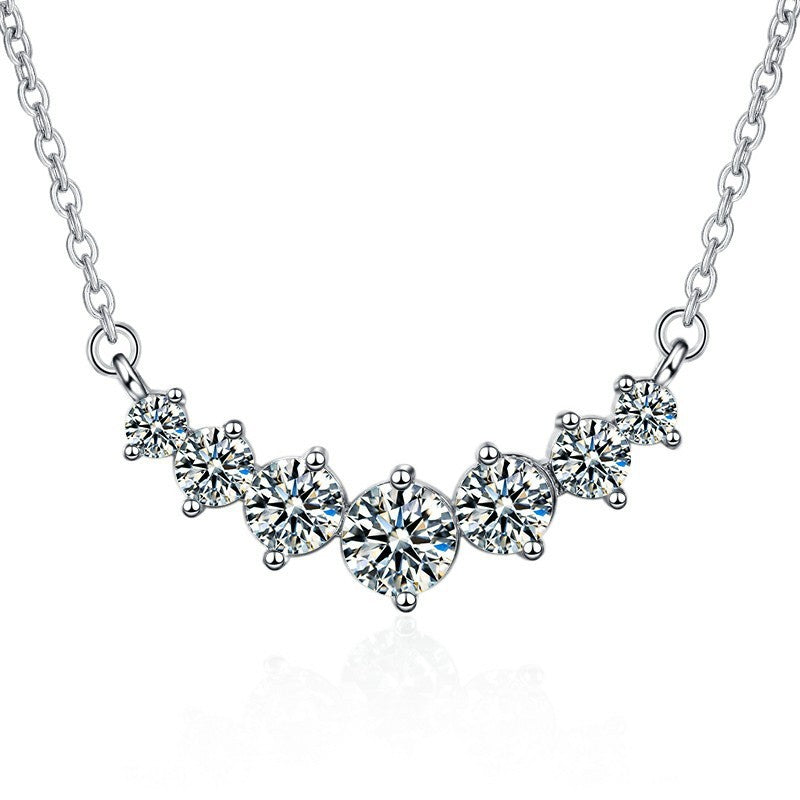 WW | 925 Sterling Moissanit Halskette