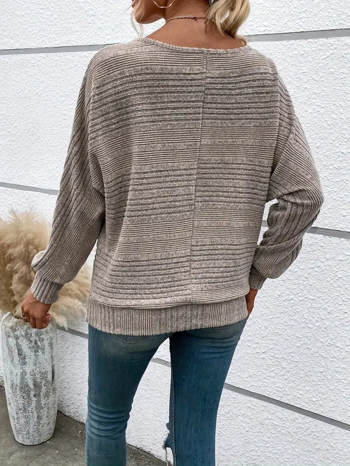 W&W Mode | Gestreifter Pullover Für Mühelosen Alltagsstil Für Frauen