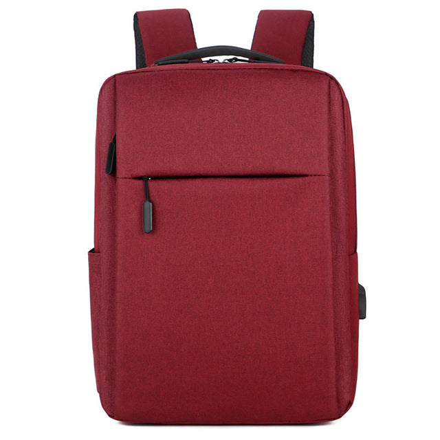 WW | Geschäftlicher Laptop Rucksack Mit Usb Ladeanschluss Und Wasserdicht