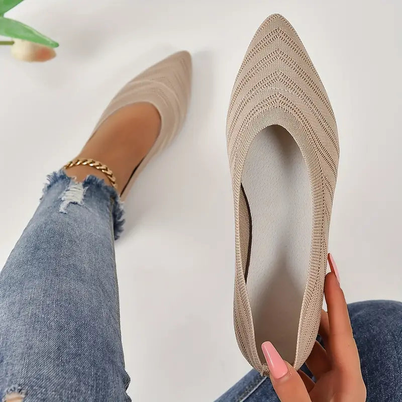 WW | Elegante Slip On Schuhe mit Leopardenmuster und Spitzem Zeh