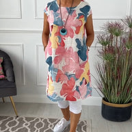 WW | Lässiges Longtop mit Farbenfrohem Blumenprint