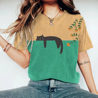 WW | Stylisches Zweifarbiges T-Shirt