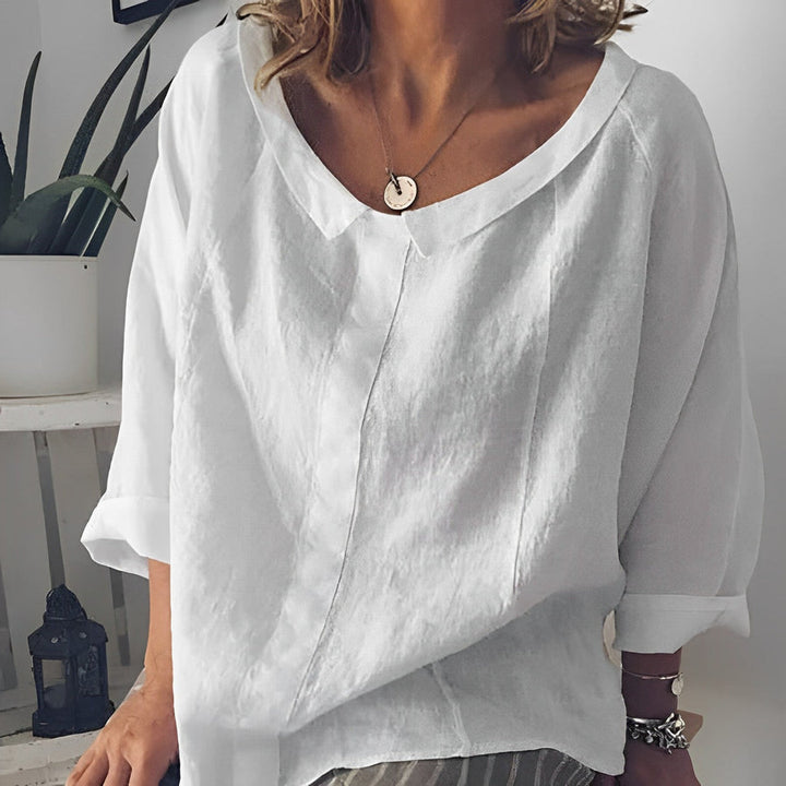 W&W Mode | Bluse Mit Umgeschlagenem Kragen