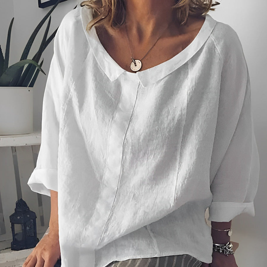WW | Bluse Mit Umgeschlagenem Kragen