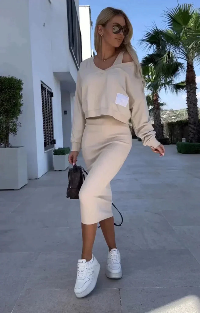 WW | Elegantes Kleid mit Pullover