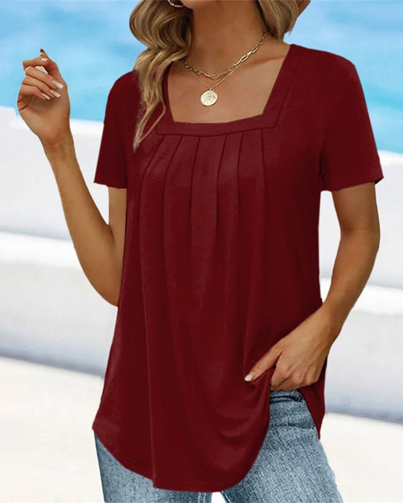 WW | Hemd Casual mit Quadratischem Kragen