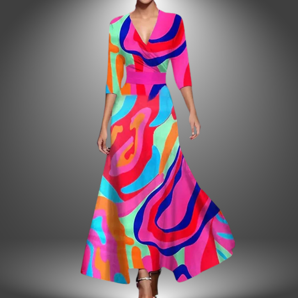 WW | Stilvolle Blumen Maxikleid