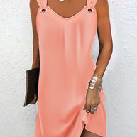 Ärmelloses schickes Sommerkleid