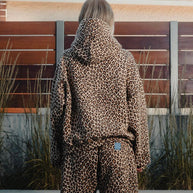 WW | Leopardenmuster Hoodie und Jogginghose Set für Damen