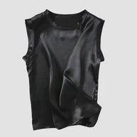 WW | Ärmelloses Seiden Satin Top
