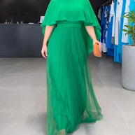 WW | Elegantes Maxi-Kleid mit Rundem Ausschnitt