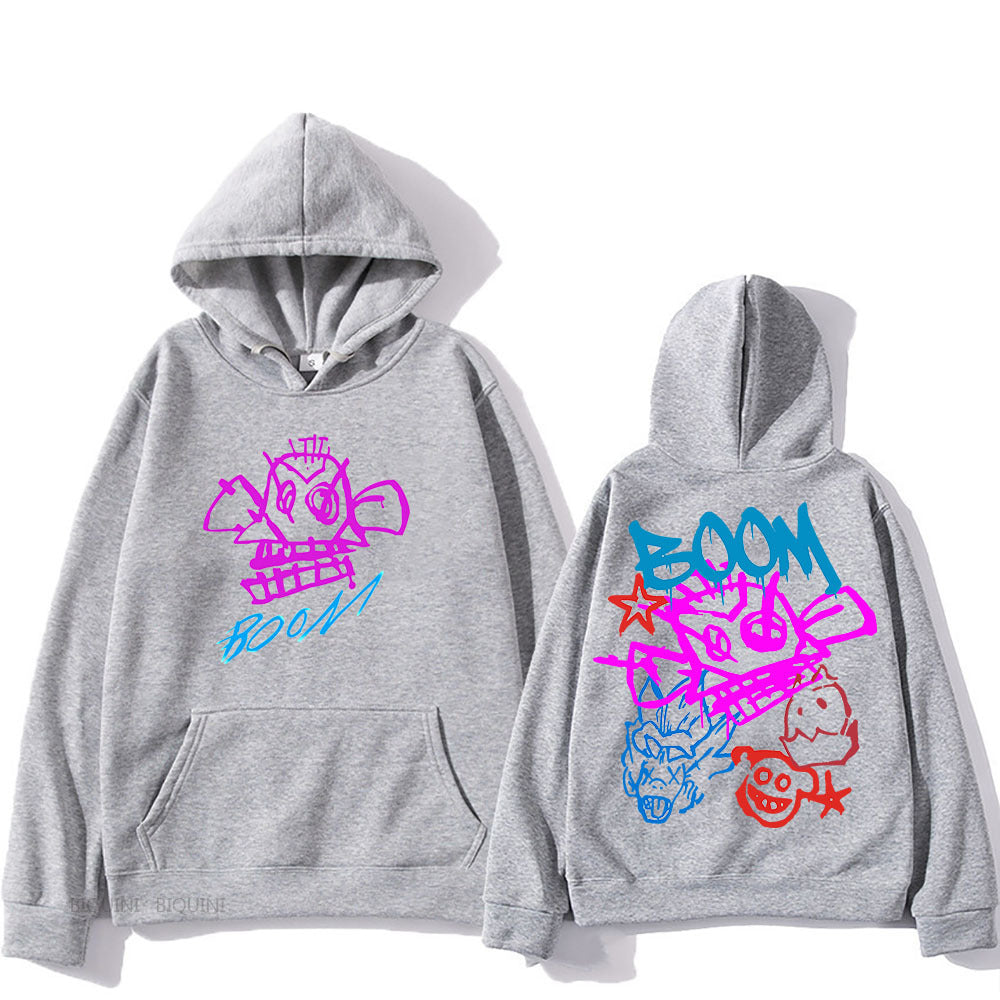 WOLFF | Arcane Jinx Cartoon Langarm-Hoodie