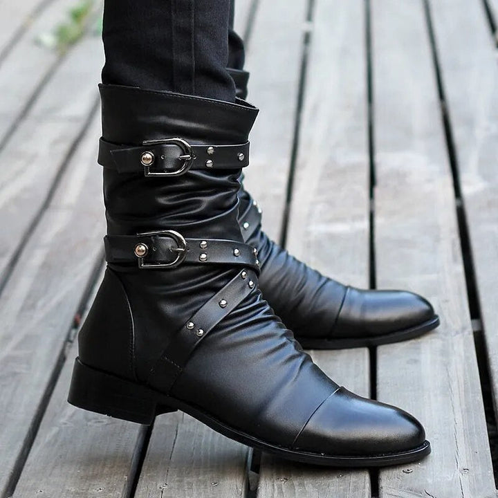 W&W Mode | Stiefel Aus Weinlese Leder