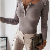 Carin Geripptes Henley Tee