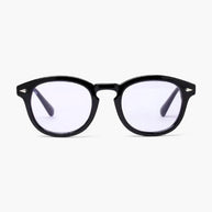 WW | Schwarzer Rahmen Runde Sonnenbrille Für Männer