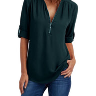 Maxime™ - Langärmelige Lockere Bluse