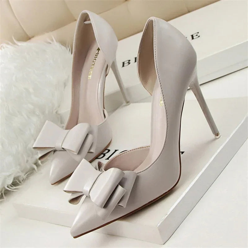 WW | Damen Pumps Mit Schleifendetail Elegante Frauenabsätze
