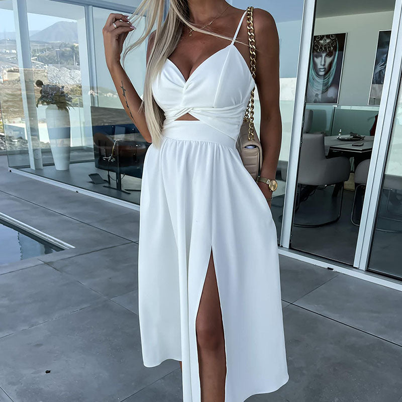 W&W Mode | Hohe Schlitze Cocktailkleid