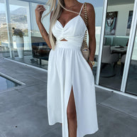 WW | Hohe Schlitze Cocktailkleid